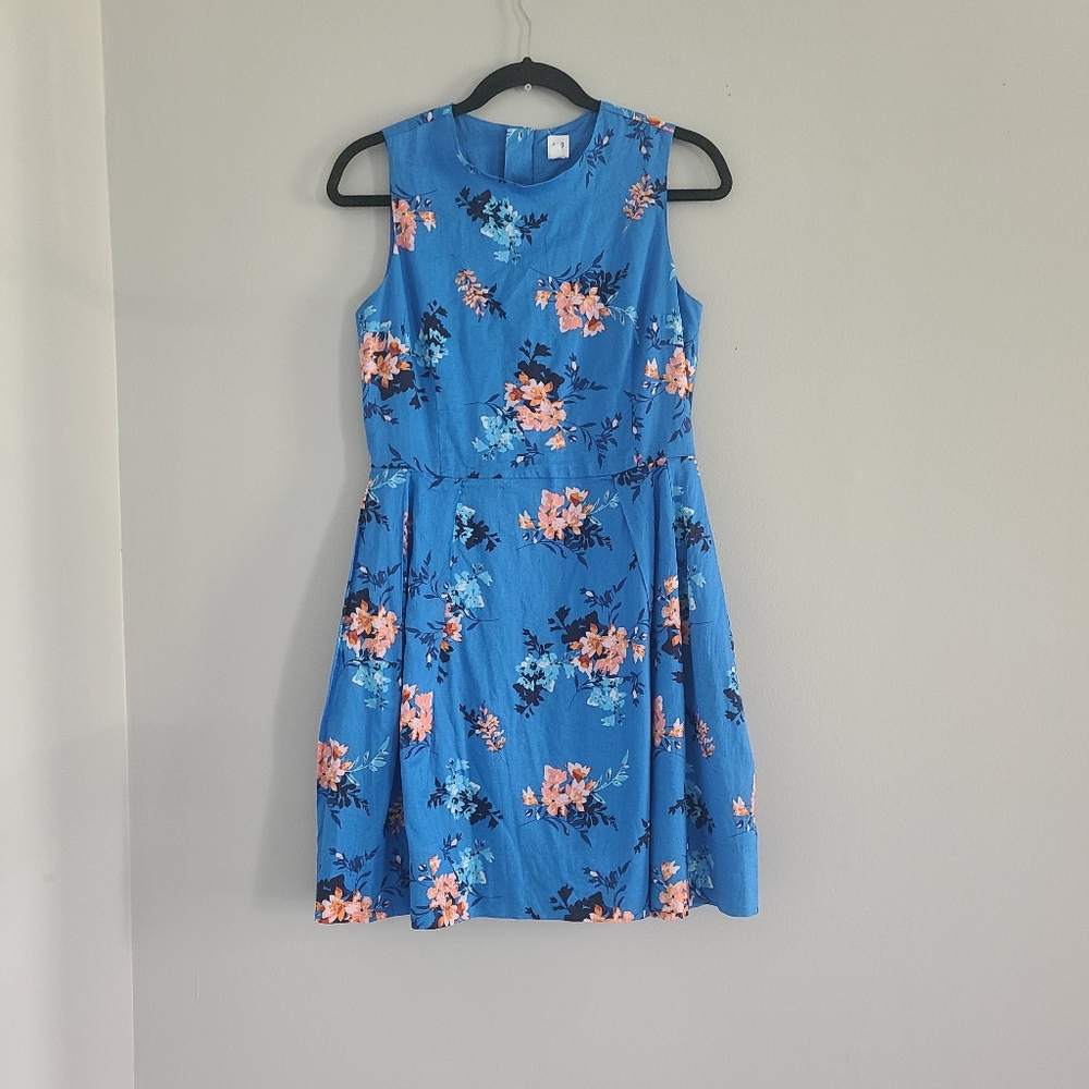 Gap Blue Floral Dress Size 0